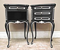 pair of vintage bedside tables